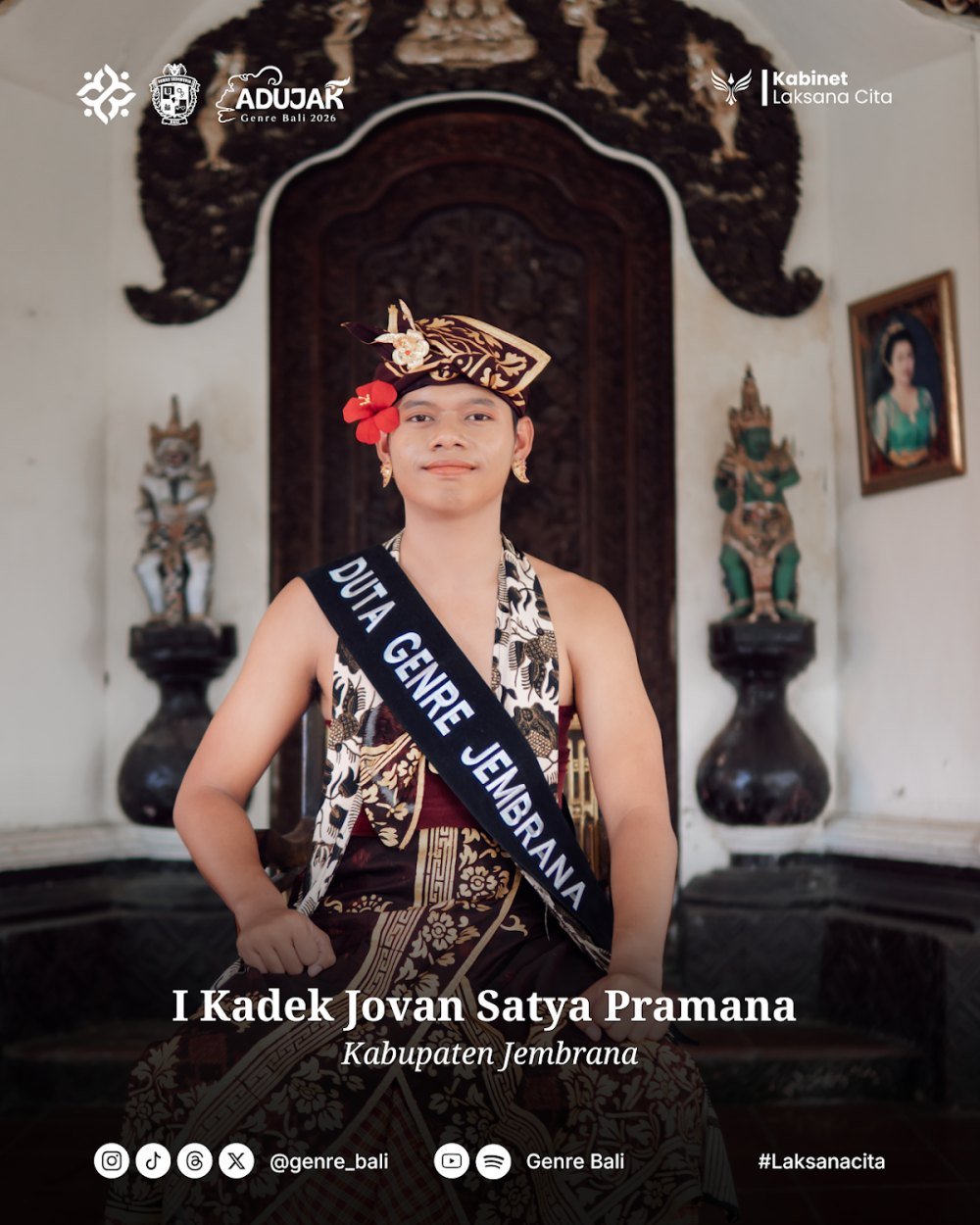 I Kadek Jovan Satya Pramana — Duta GenRe Kabupaten Jembrana