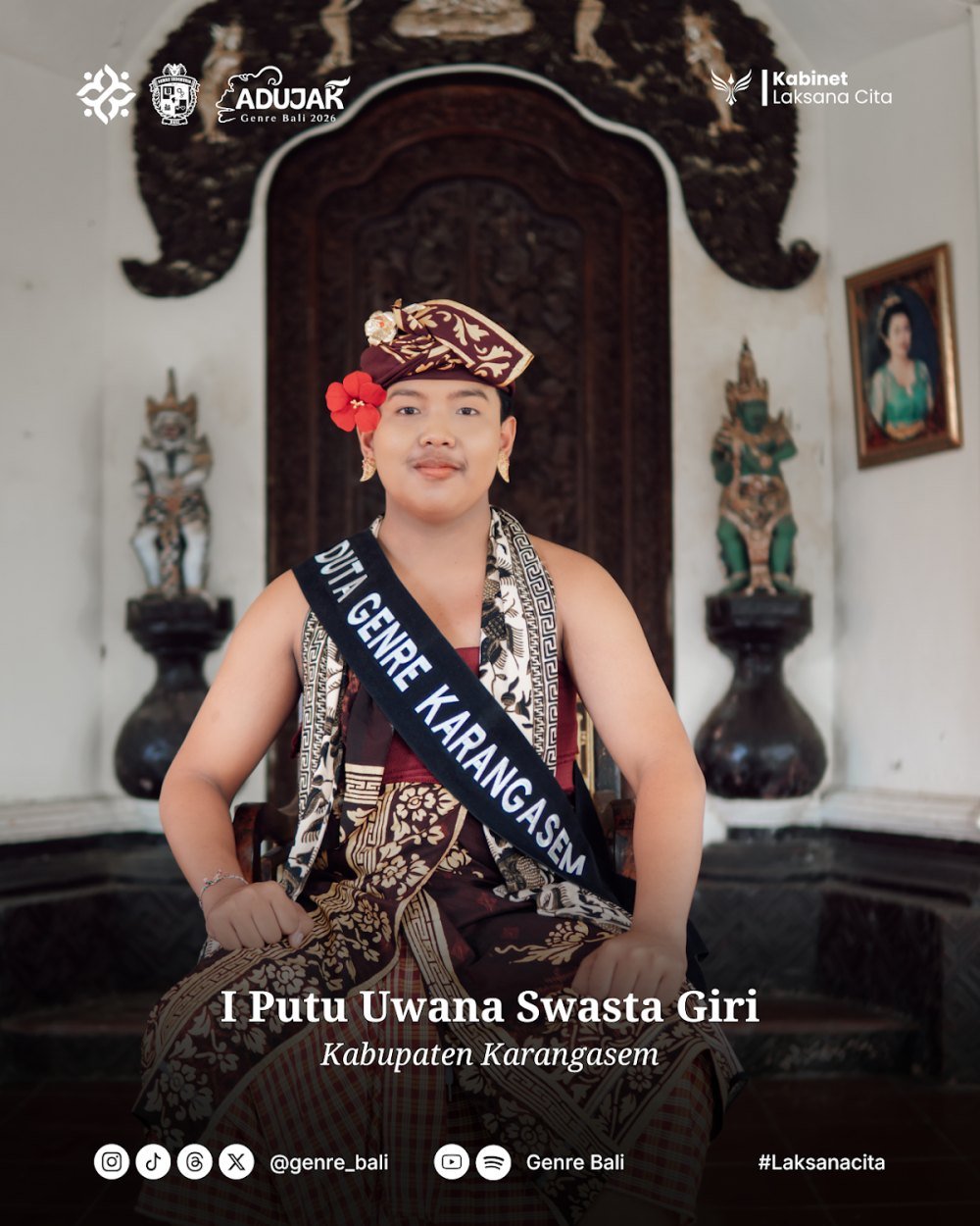 I Putu Uwana Swasta Giri — Duta GenRe Kabupaten Karangasem